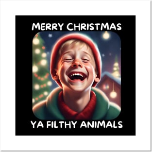 Funny Christmas Home Alone Filthy Animals Posters and Art